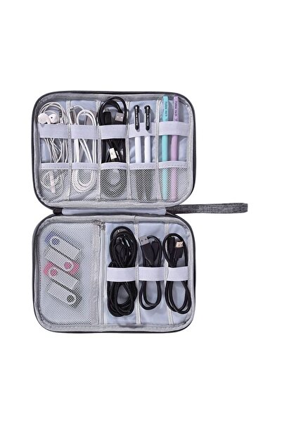 OEM Husa Organizare Aparate Electrice de Calatorie Gri 24.5x13x7.5cm – organi...