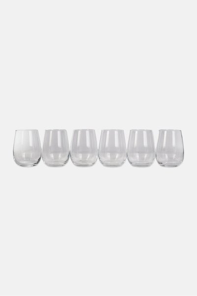 LAV Gaia Glass White Wine Glass Set of 6 360 ml (Soft Drink/Wine Glass)