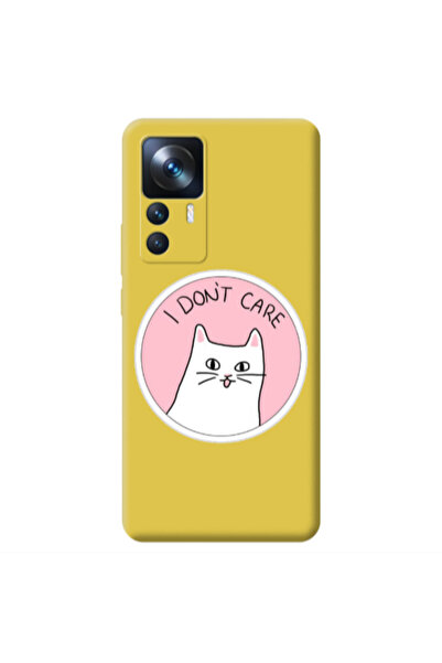 Other Xiaomi Mi 12T I dont Care Yellow Colored Silicone TPU Θήκη