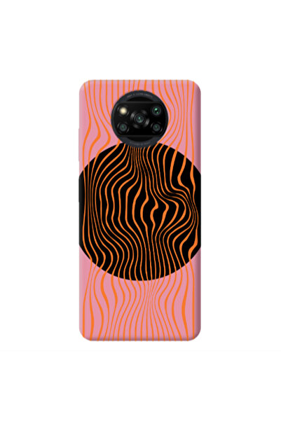 Other Xiaomi Poco X3 /X3 Pro Trapezoidal lines Pink Colored Silicone TPU Θήκη
