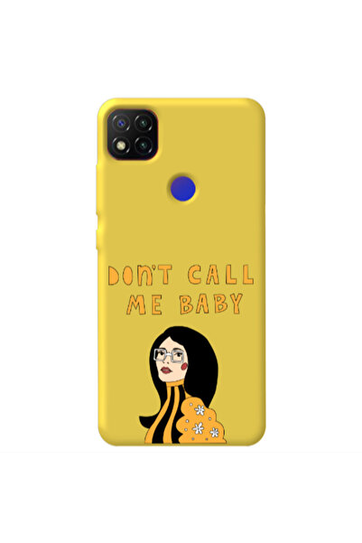Other Xiaomi Redmi 9c Call me baby Yellow Colored Silicone TPU Θήκη