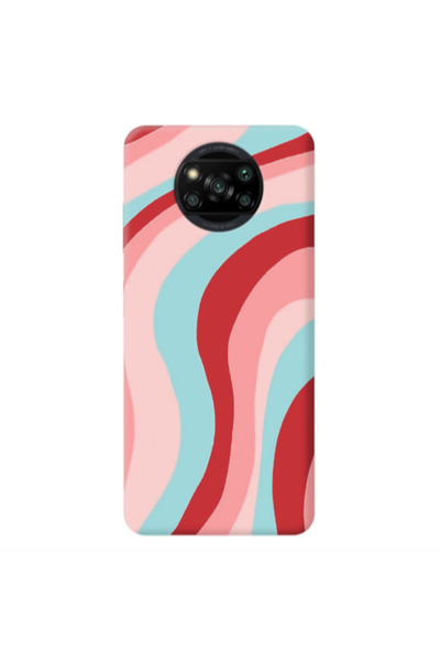 Other Xiaomi Poco X3 /X3 Pro Colored lines Red Colored Silicone TPU Θήκη