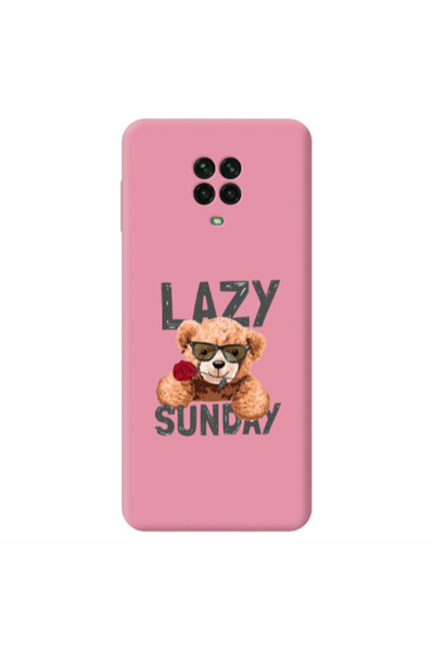 Other Xiaomi Redmi Note 9 Pro Lazy sunday Pink Colored Silicone TPU Θήκη