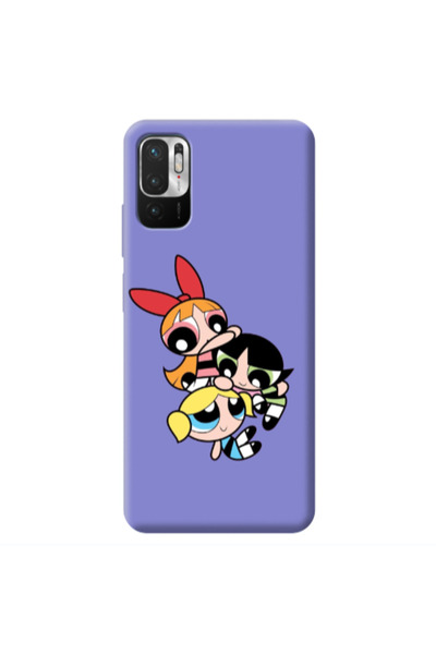 Other Xiaomi Redmi Note 10 Pro 5G Powerpuff Purple Colored Silicone TPU Θήκη