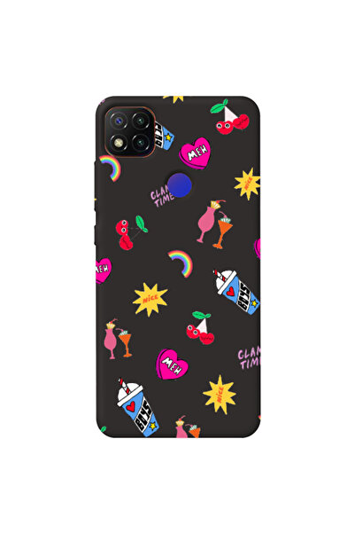 Other Xiaomi Redmi 9c glam time Black Colored Silicone TPU Θήκη