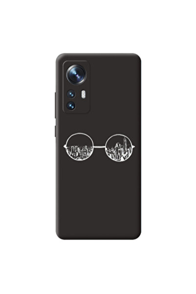 Other Xiaomi Mi 12 Sunglasses Black Colored Silicone TPU Θήκη