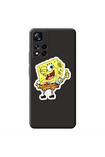Other Xiaomi Redmi Note 11 Pro 5G spongebob2 Black Colored Silicone TPU Θήκη