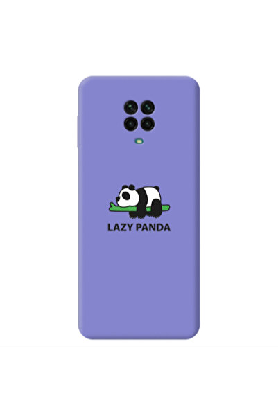 Other Xiaomi Redmi Note 9 Pro Lazy panda Purple Colored Silicone TPU Θήκη