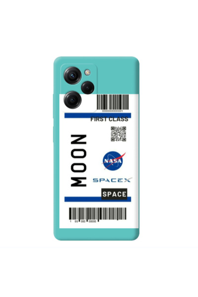 Other Xiaomi Poco X5 Pro Moon spacex Turquoise Colored Silicone TPU Θήκη
