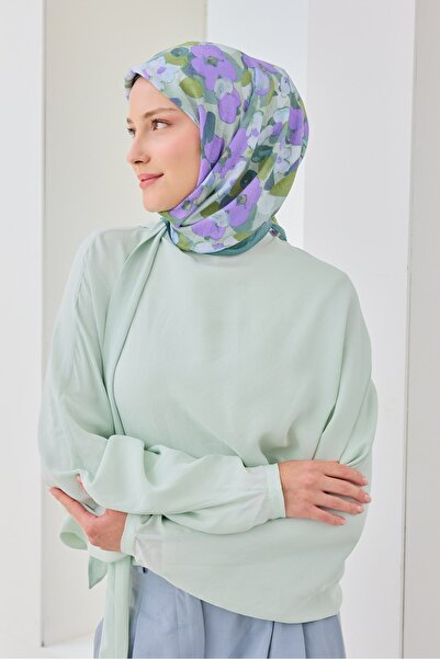 Silk Home Velora Scarf Floral Mint Green