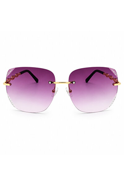 Zenorius Ochelari de Soare Damă Rimless Luxury, Protecție UV400, Lentile Grad...
