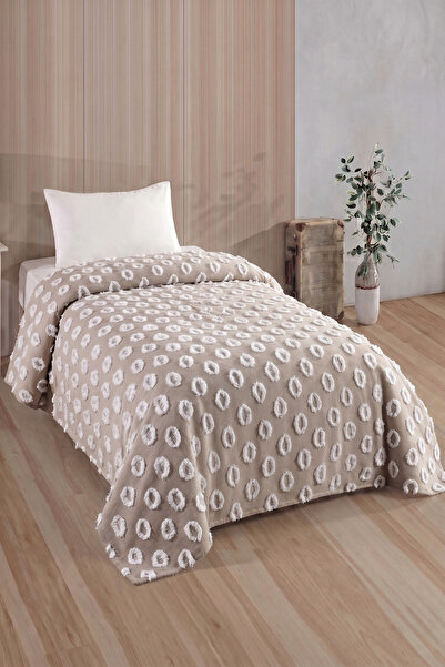 LADYNİL Pompom Patterned Single Bedspread 150X210 cm |   100% Cotton |   Dowr...