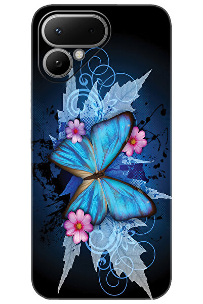 TECNO Pova Curve 2 5G (LK7k) Uyumlu Kılıf Desen Baskılı Silikon Kelebek Resim...