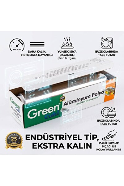 Green ALİMİNYUM FOLYO 30X2000 GR 145 METRE