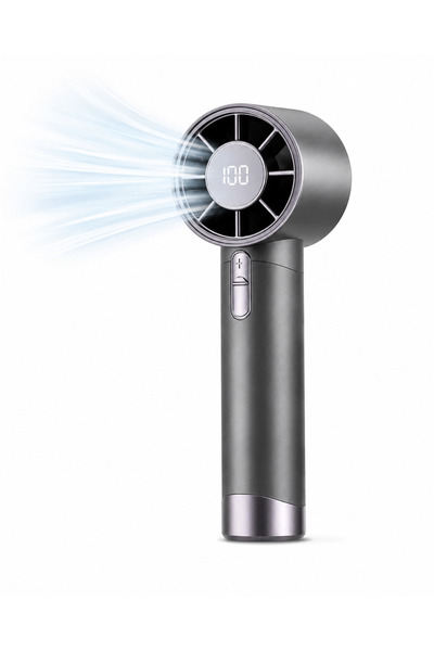 Zenorius Ventilator portabil reincarcabil USB cu display LED si 100 viteze re...