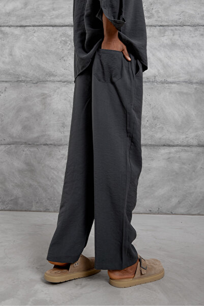 NOMARC Men's Pants Modal Fabric Bottom Smoked Oversize Baggy