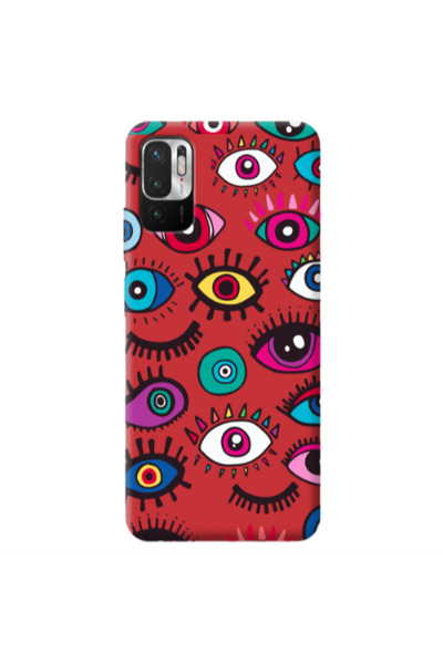 Other Xiaomi Redmi Note 10 Pro 5G Multiple eyes Red Colored Silicone TPU Θήκη