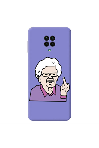 Other Xiaomi Redmi Note 9 Pro Crazy Granny Purple Colored Silicone TPU Θήκη