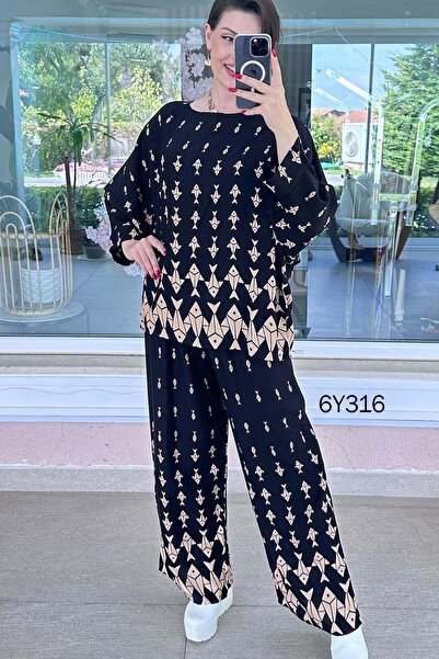 İnce Topuk Yarasa Sleeveless Viscose Set 6Y316