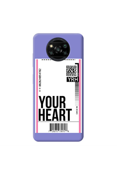 Other Xiaomi Poco X3 /X3 Pro Your Heart YRH Purple Colored Silicone TPU Θήκη