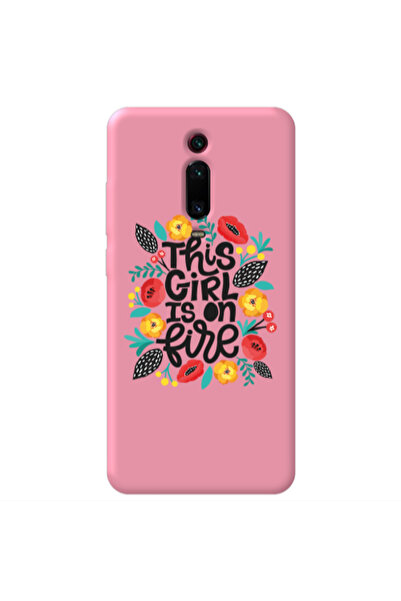 Other Xiaomi Mi 9T Pro This Girl Pink Colored Silicone TPU Θήκη