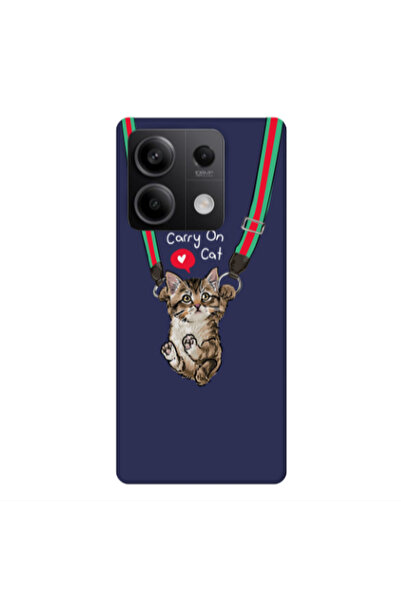 Other Xiaomi Redmi Note 13Pro 5G Swinging cat Dark blue Colored Silicone TPU ...