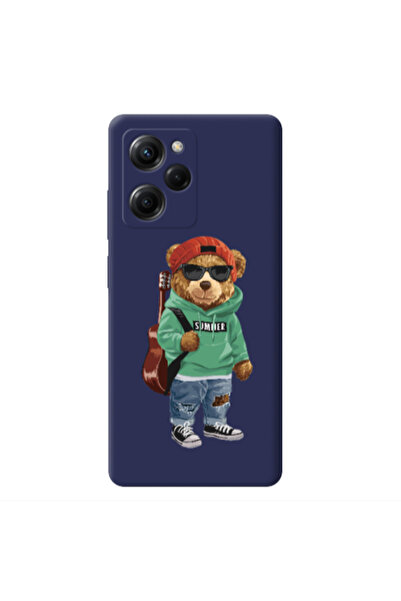 Other Xiaomi Poco X5 Pro Summer Tedy Dark blue Colored Silicone TPU Θήκη
