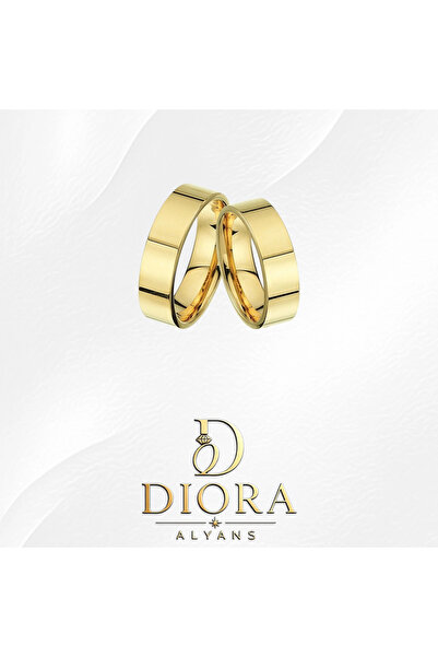 DİORA ALYANS İÇİ DOLU 6 MM 925 AYAR GÜMÜŞ ALYANS KARARMAMASI İÇİN GÜMÜŞ ÜZERİ...