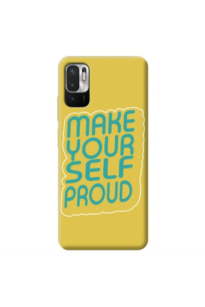 Other Xiaomi Redmi Note 10 Pro 5G Make Your Self Proud Yellow Colored Silicon...