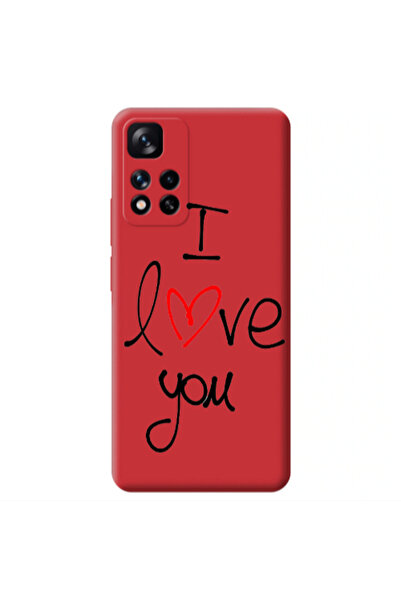 Other Xiaomi Redmi Note 11 Pro 5G i love you Red Colored Silicone TPU Θήκη