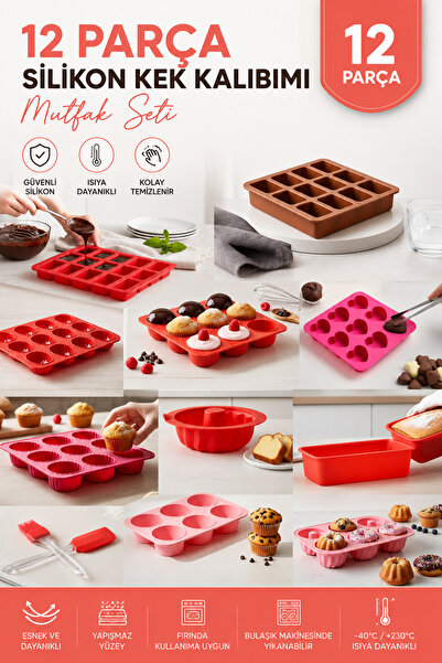 Stork 12-Piece Cake Mold Set (15-Piece Baton, 12-Piece Baton, 12-Piece Dk She...