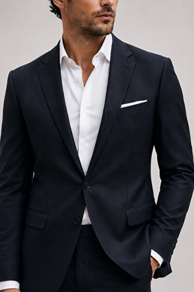 Gambocci Erkek Slim Fit İtalyan Kesim Modern Kesim Takım Elbise Ceket Pantolon