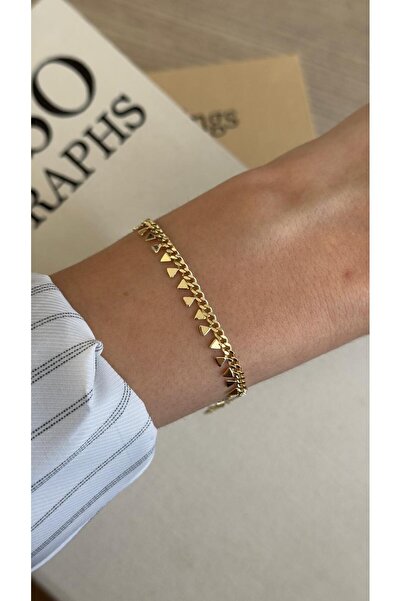 İREM YILDIZ CM 14K Gold Premium Kararmaya Dayanıklı Şık Minimal Kadın Bileklik