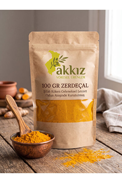 HATAY AKKIZ YÖRESEL Hatay Akkız %100 Saf Doğal Toz Zerdeçal 100 Gr