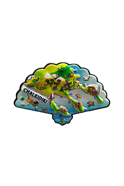 Tradesor Tουριστικό μαγνητάκι Souvenir - Σετ 12pcs - Resin Magnet - Chalkidik...