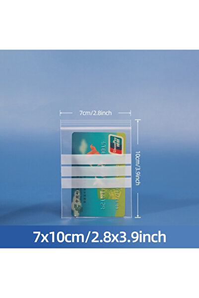 Choice 7x10cm Writable Self-Sealing Bags 100pcs, Transparent Storage Bags for...