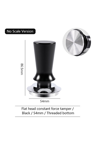 Choice9 Black-53mm-Thread Coffee Tamper 58mm 54mm 51mm Ripple Base Leveling C...
