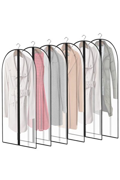 Choice 60X140cm Black 1PCS Clear Garment Suit Dress Cover Bag for Closet Stor...
