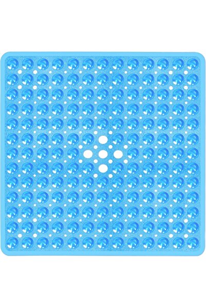 Choice6 53x53cm Clear Blue 53x53cm Non Slip Shower Mat for Inside Shower Stal...