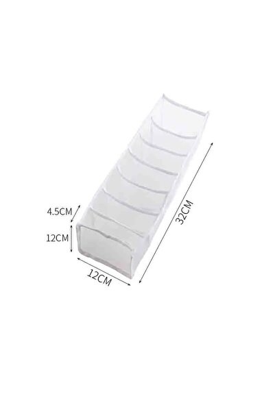 Choice15 2pcs White 7 grids 1-2PC 6/7/11 Grids Closet Organizer for Socks Hom...