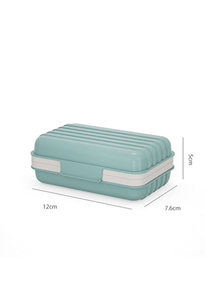 choice2 Blue Bathroom Soap Dish With Lid Home Plastic Soap Box Keeps Soap Dry...