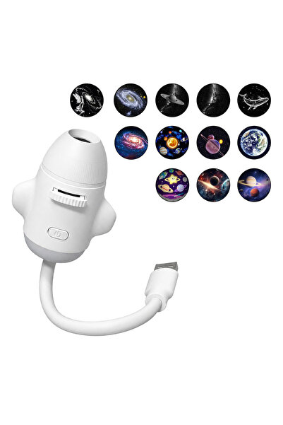 Choice4 12 Slide-C 2 In 1 Usb Mini Star Projector Night Light Optional Films ...