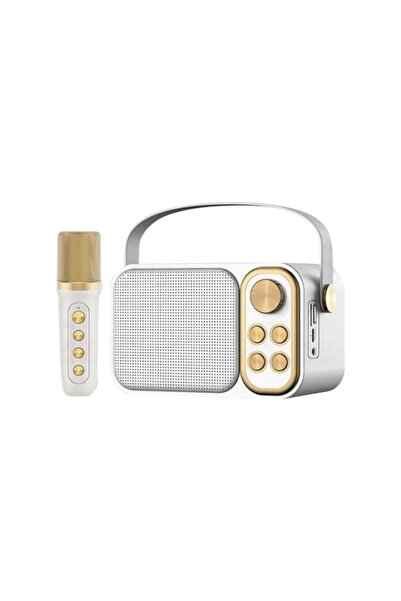 Tradesor Ασύρματο ηχείο Bluetooth με μικρόφωνο Karaoke - YS-103 - 887288 - White