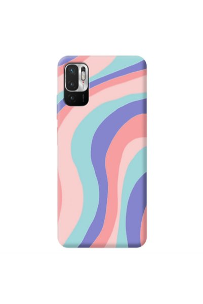 Other Xiaomi Redmi Note 10 Pro 5G Colored lines Purple Colored Silicone TPU Θήκη