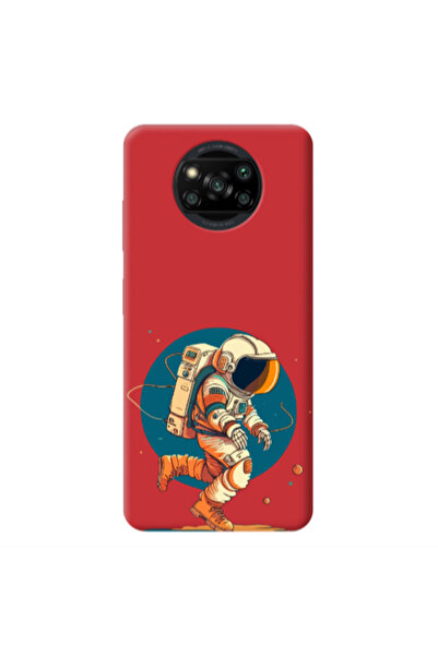 Other Xiaomi Poco X3 Pro Run Space Red Colored Silicone TPU Θήκη