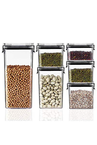 Diason Airtight Food Storage Containers Set, Clear Plastic Kitchen Pantry Org...