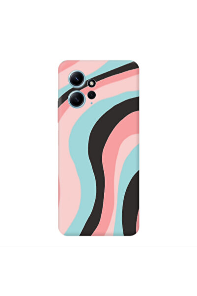 Other Xiaomi Redmi Note 12 4G Colored lines Black Colored Silicone TPU Θήκη