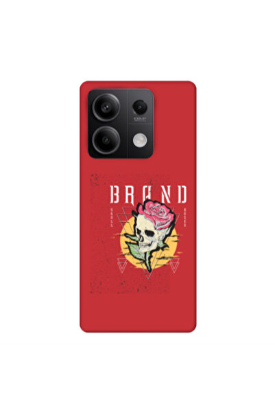 Other Xiaomi Redmi Note 13Pro 5G Skull Roses Red Colored Silicone TPU Θήκη