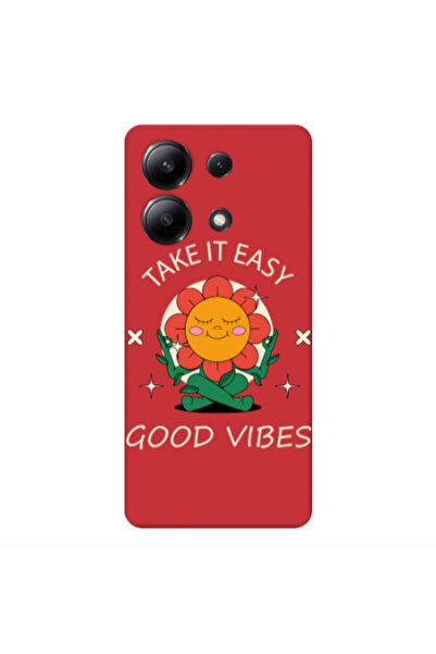 Other Xiaomi Redmi Note 13 4G Take It Easy Red Colored Silicone TPU Θήκη