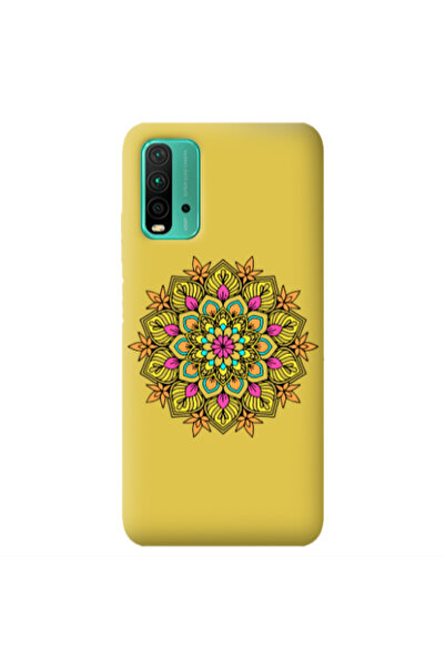 Other Xiaomi Poco M3 Mandala D6 Yellow Colored Silicone TPU Θήκη